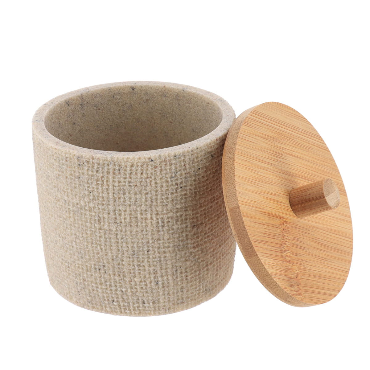 Bote para algodones efecto malla natural