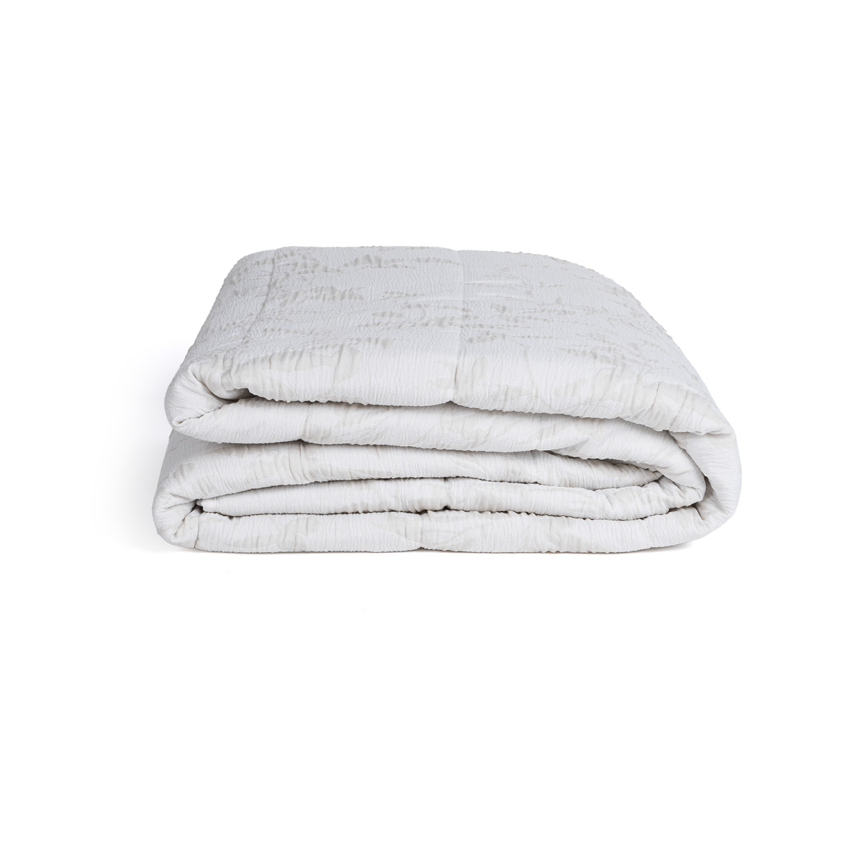 Colcha hojas AUREN gris 250x270cm