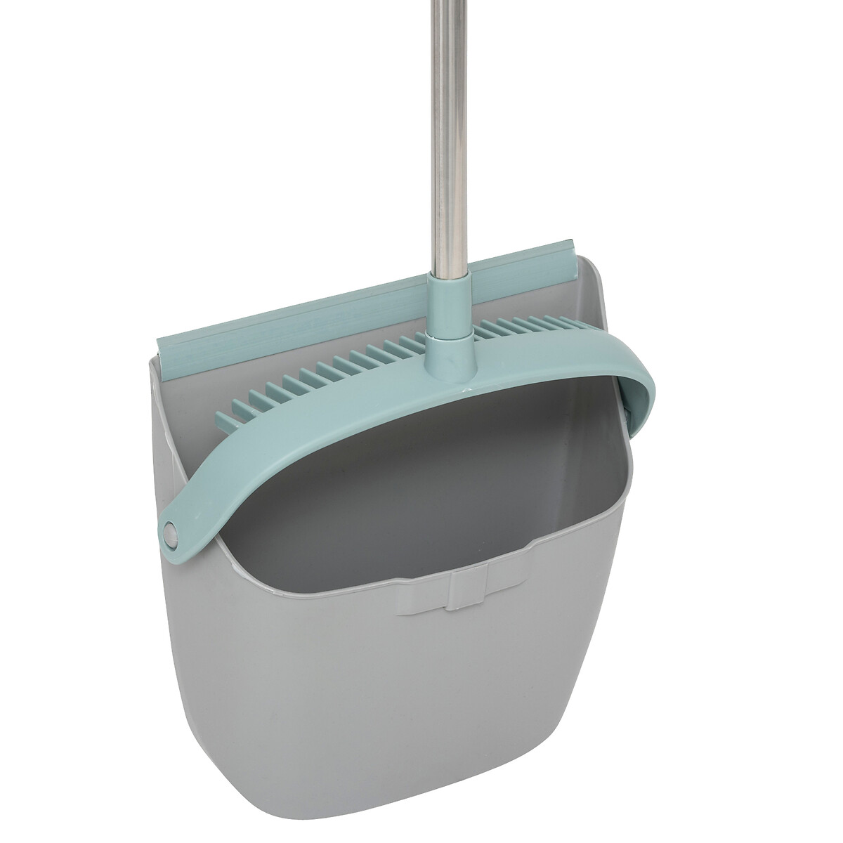 Escoba con recogedor rotativo SKY gris