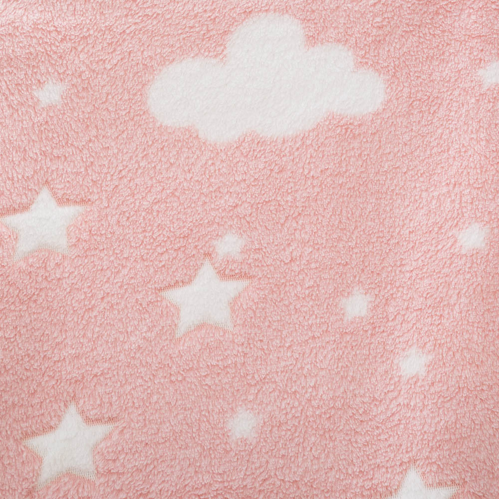 Manta Rosa Con Estrellas 150x125Cm