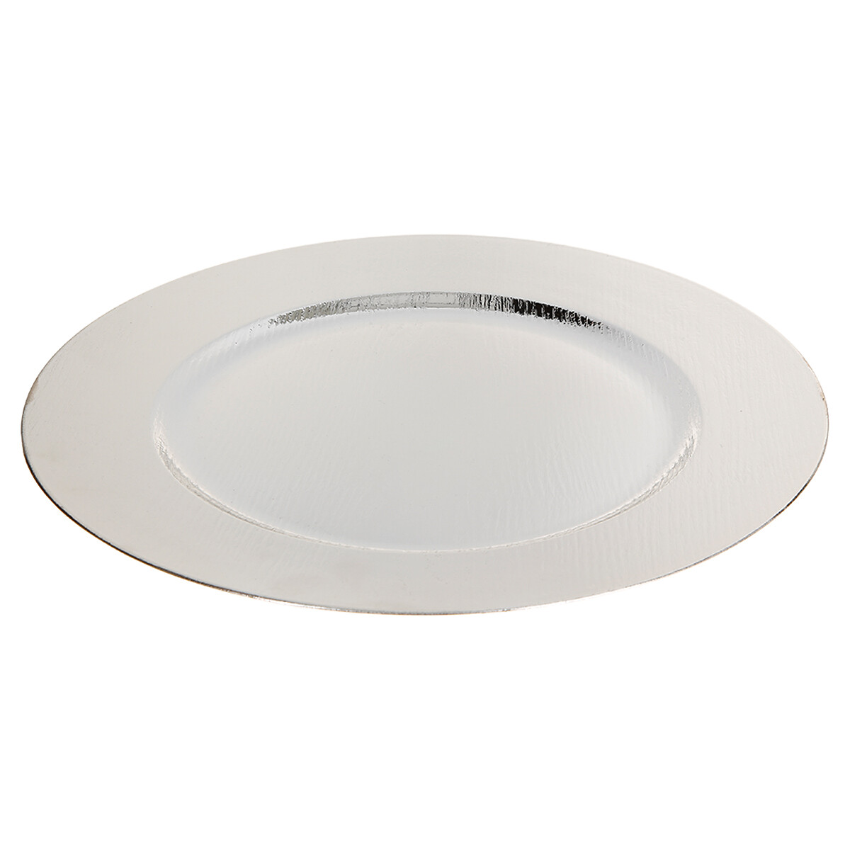 Bajoplato De Madera Plateado 33Cm 