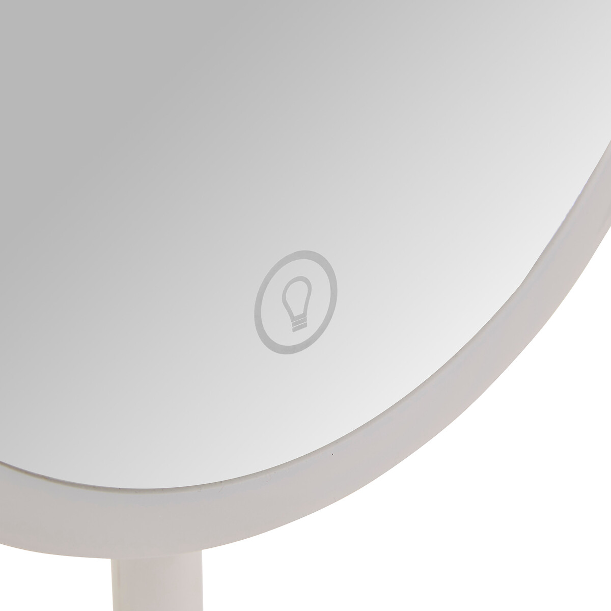 Espejo wc blanco con luz led