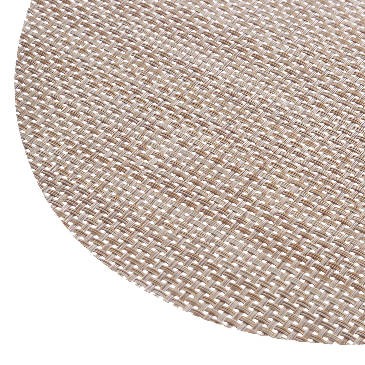 Mantel Individual Beige Ovalado