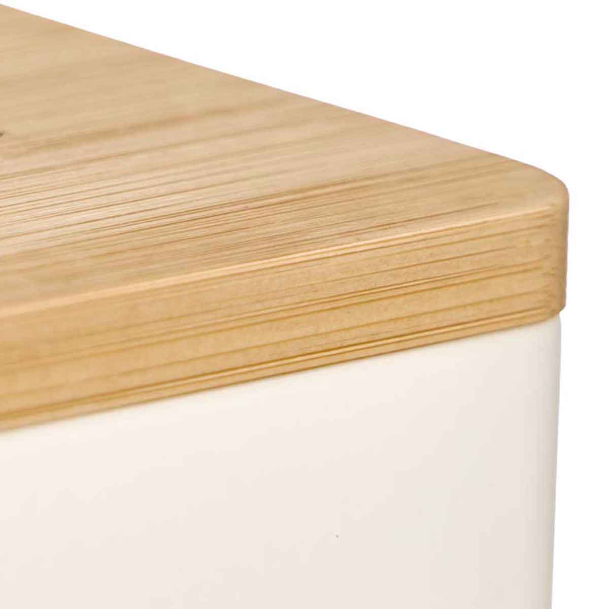 Salero beige con tapa de bamb&uacute;