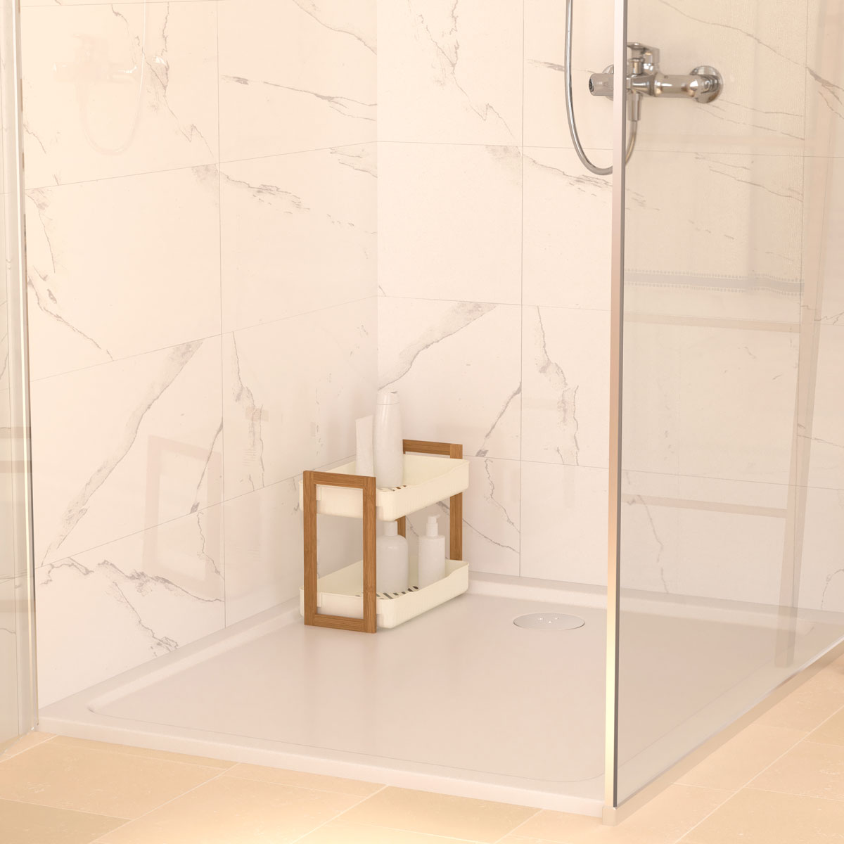 Estante de ba&ntilde;o NATUREO 3 niveles de bamb&uacute;