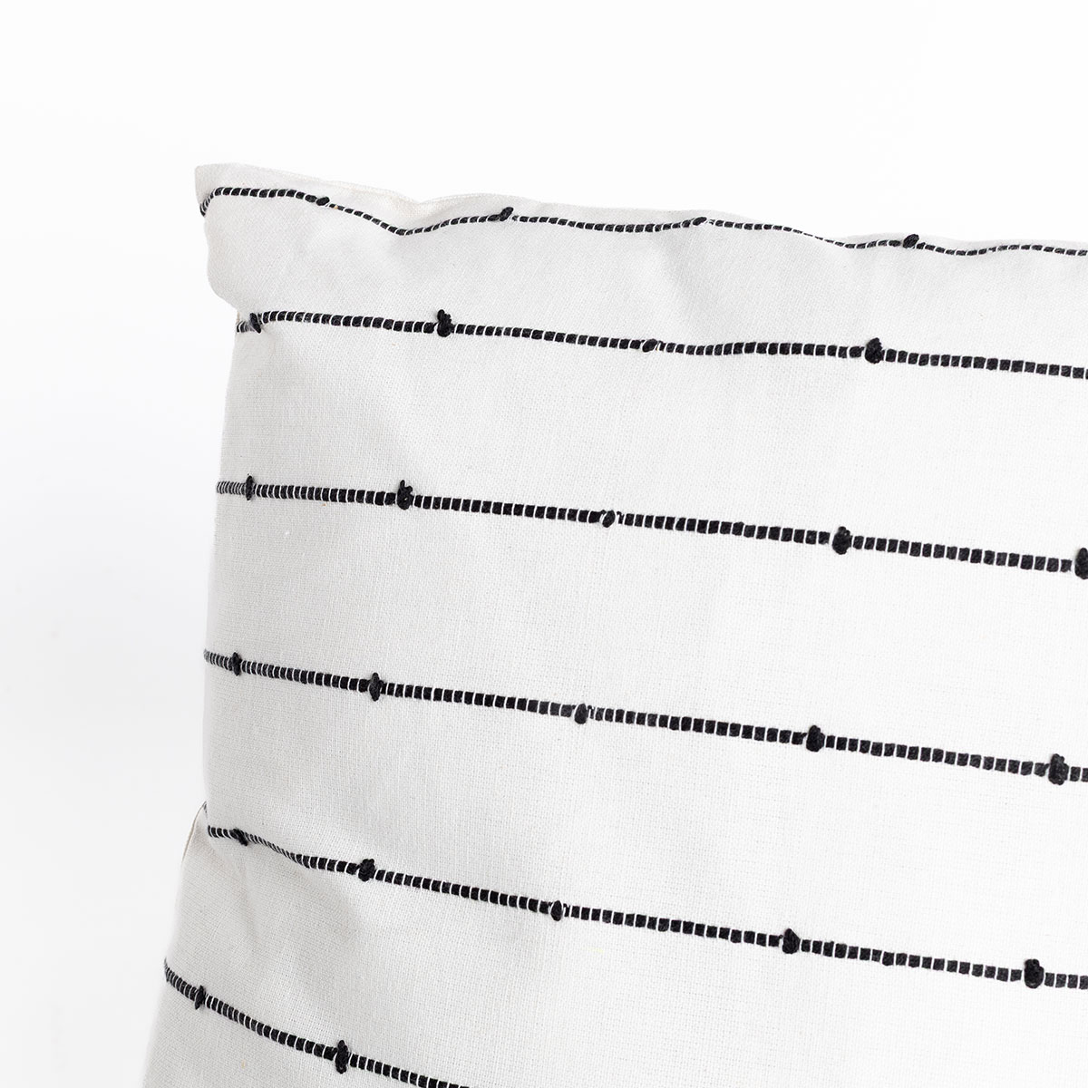 Coj&iacute;n LINECHIC beige de algod&oacute;n 45x45cm