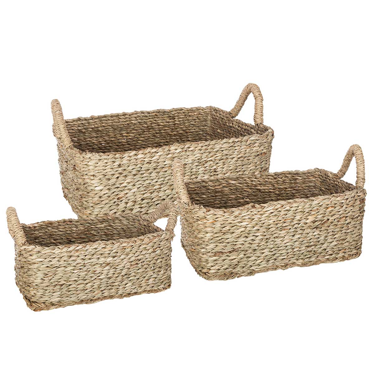 Cesta Seagrass Rect.43x27.5x14Cm