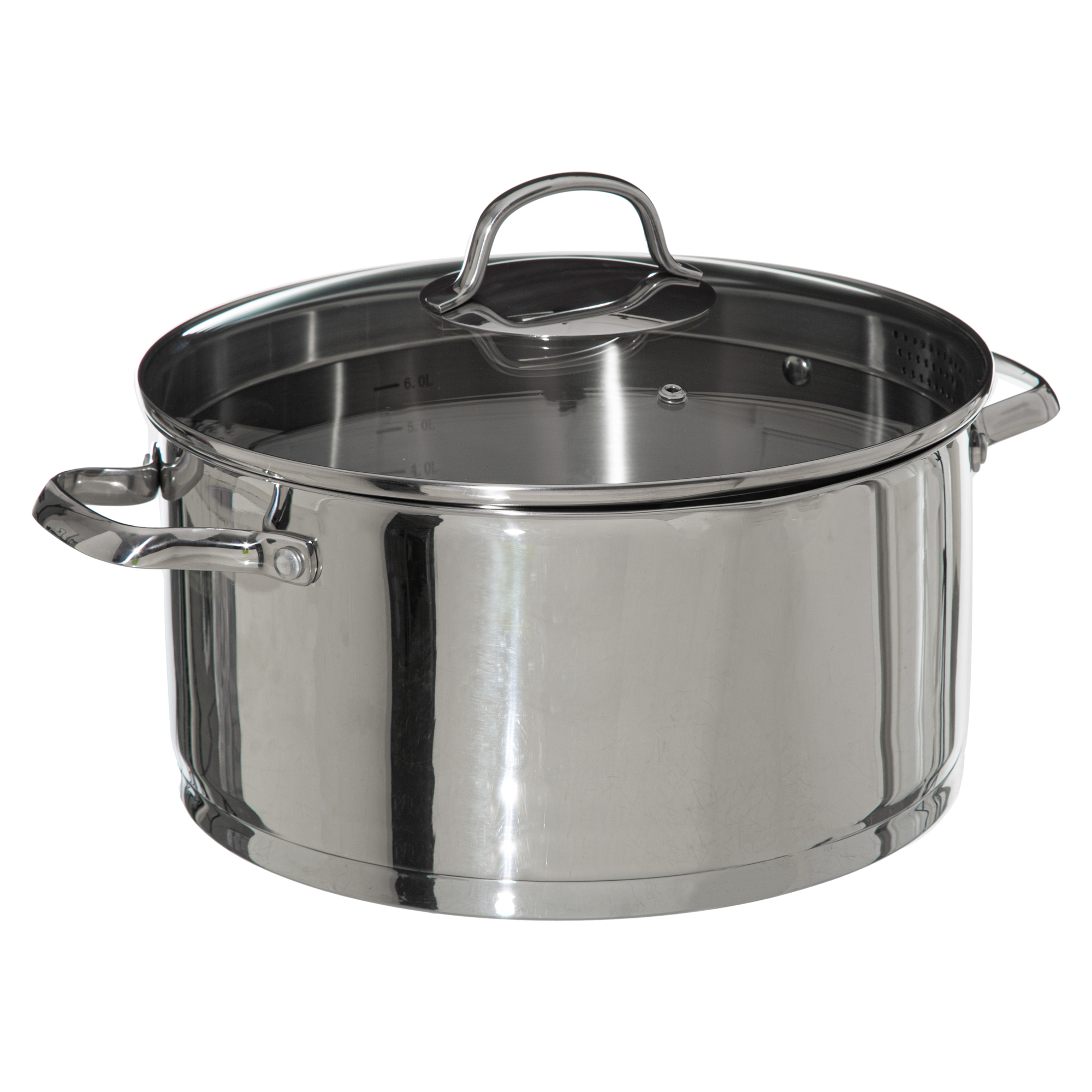 Cacerola RESILIENCE inox con tapa de vidrio 24cm
