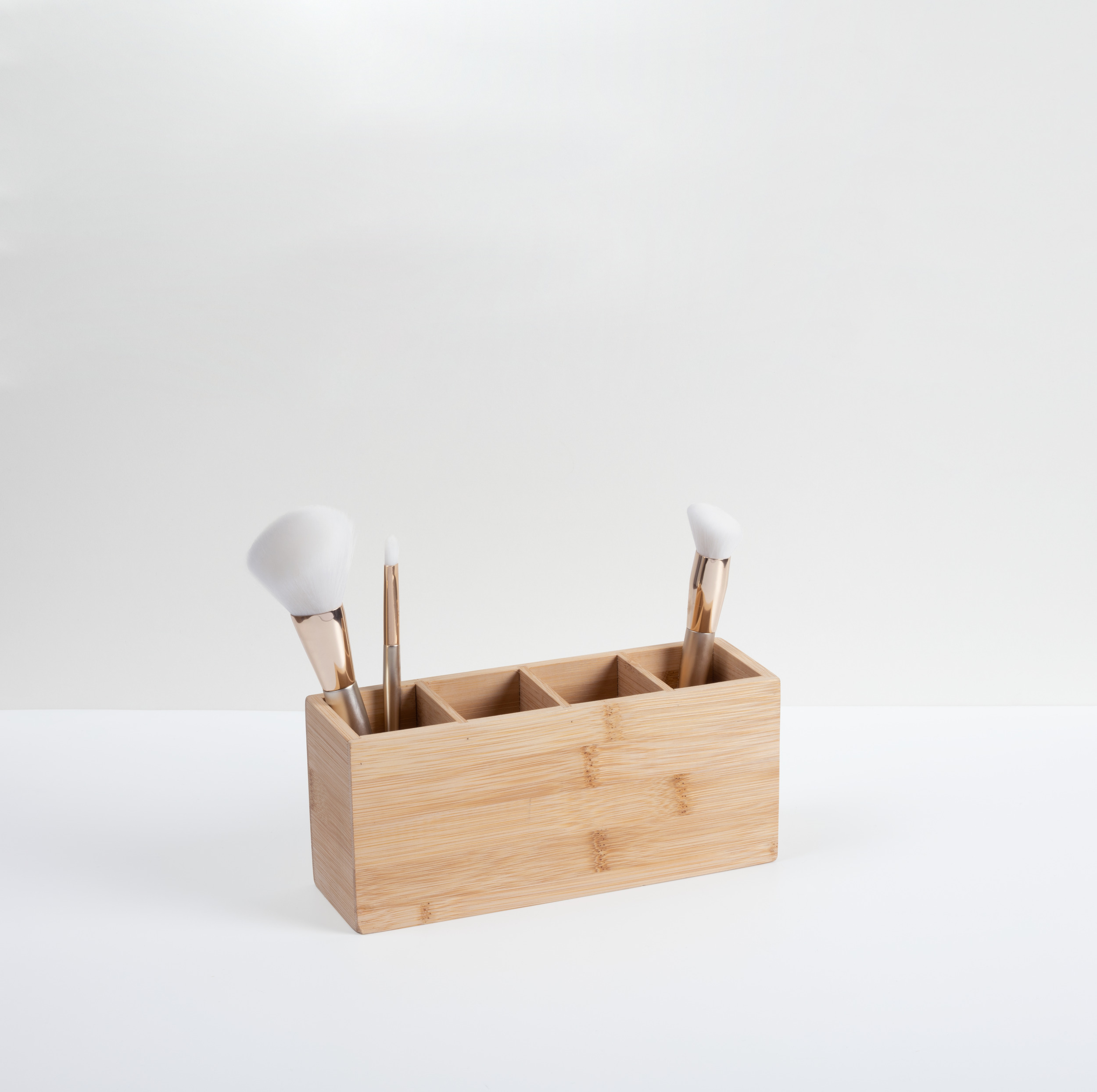 Organizador P/Baño De Bambú 22x7x9.8Cm