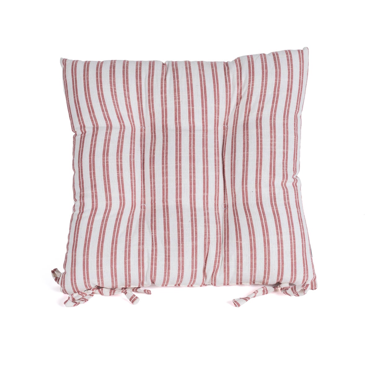 Coj&iacute;n SLUB STRIPES terracota 40x40cm