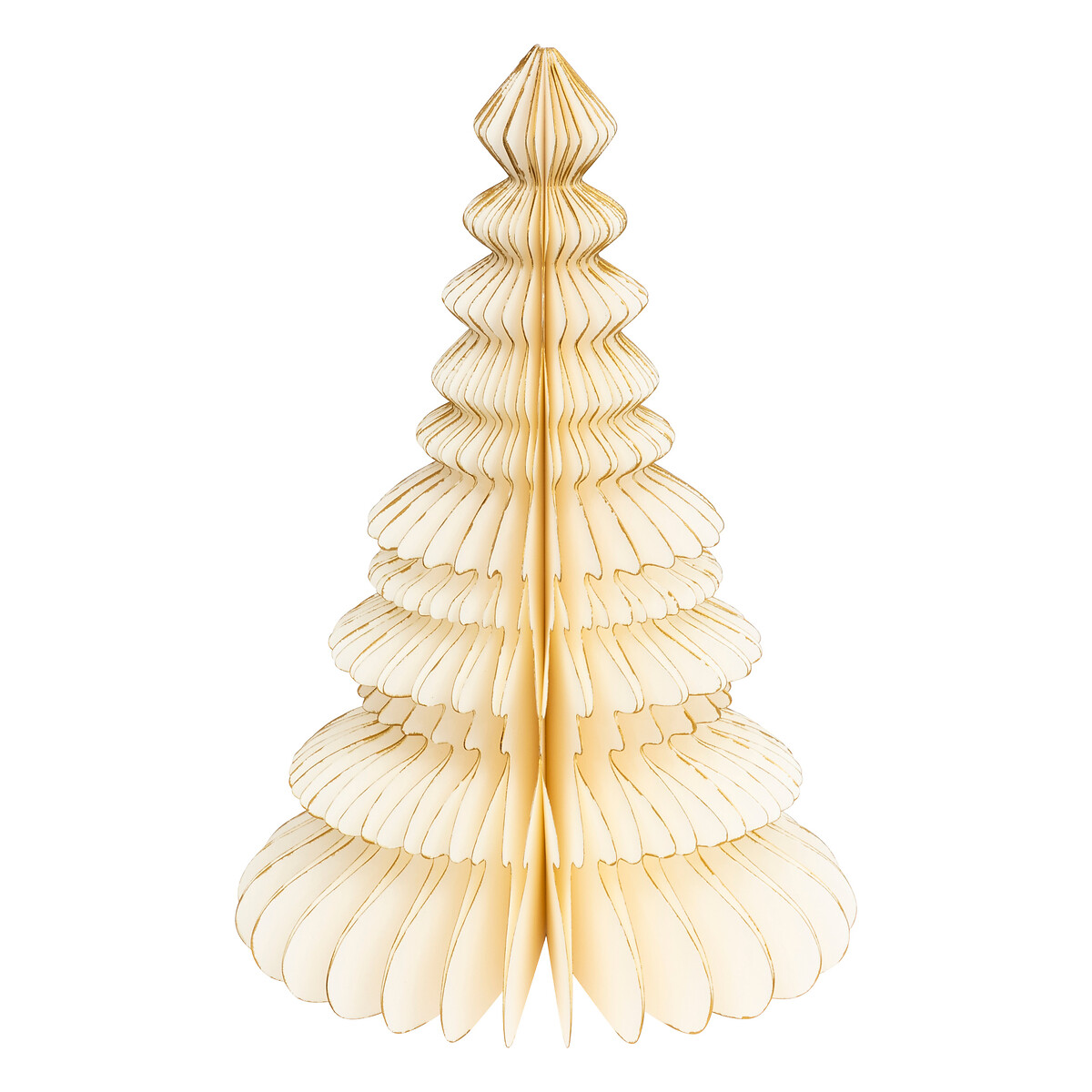 &Aacute;rbol de Navidad origami crudo 30cm