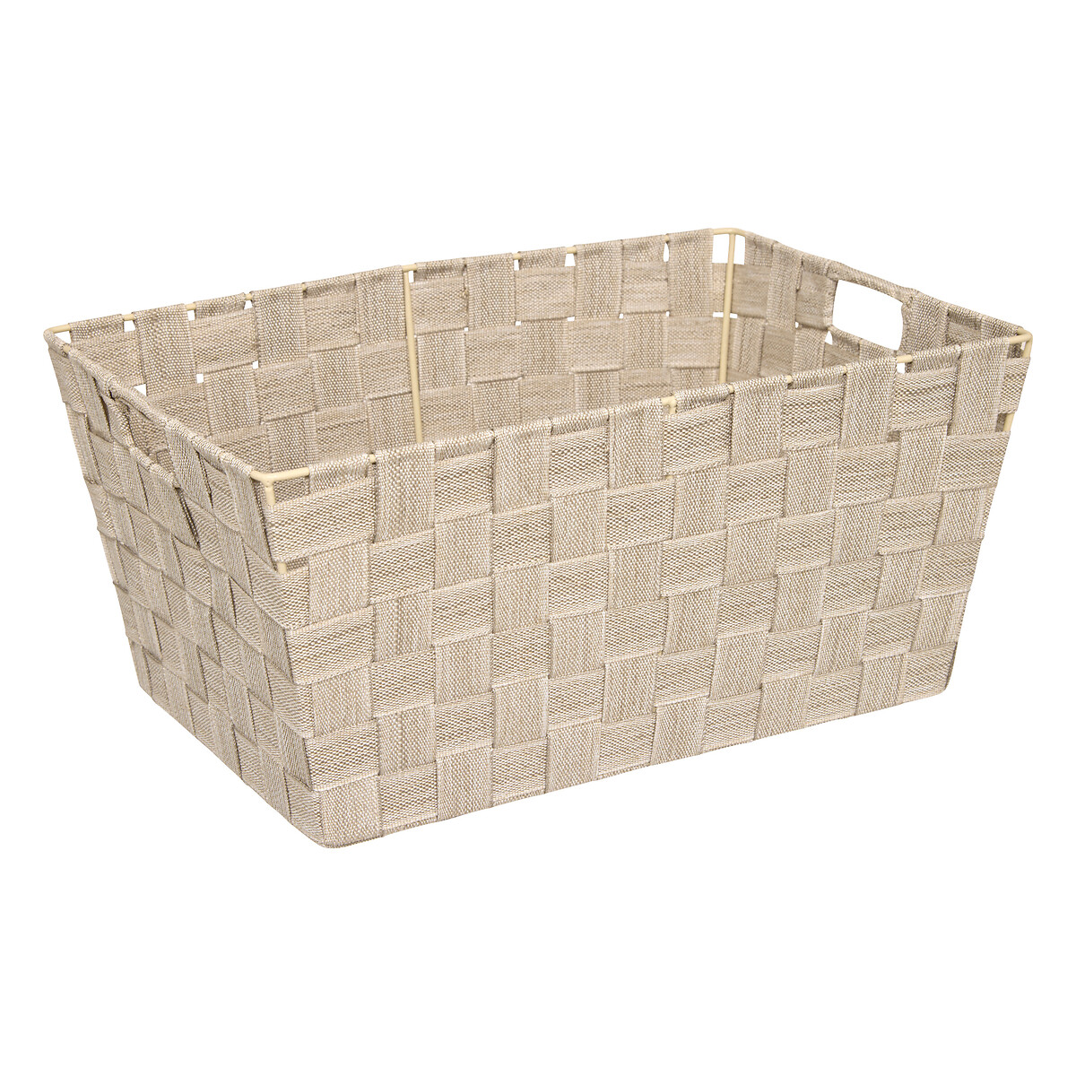 Cesta de almacenaje beige 38cm