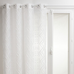 Cortina Jacquard Sama Blanco