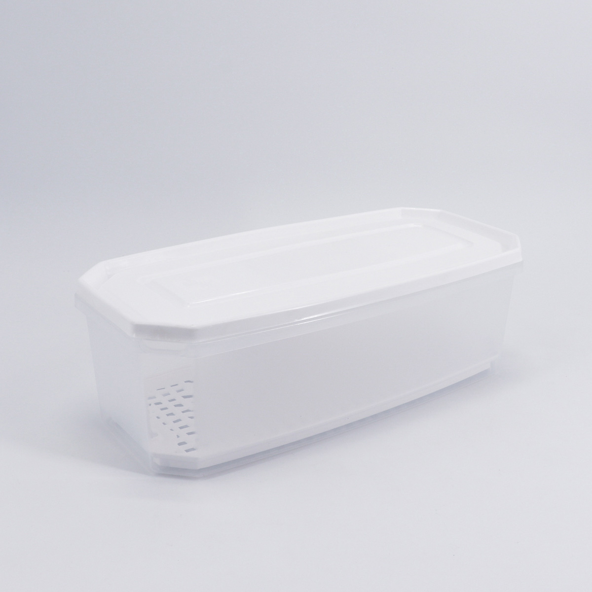 Recipiente Rectangular C/Red Blanco