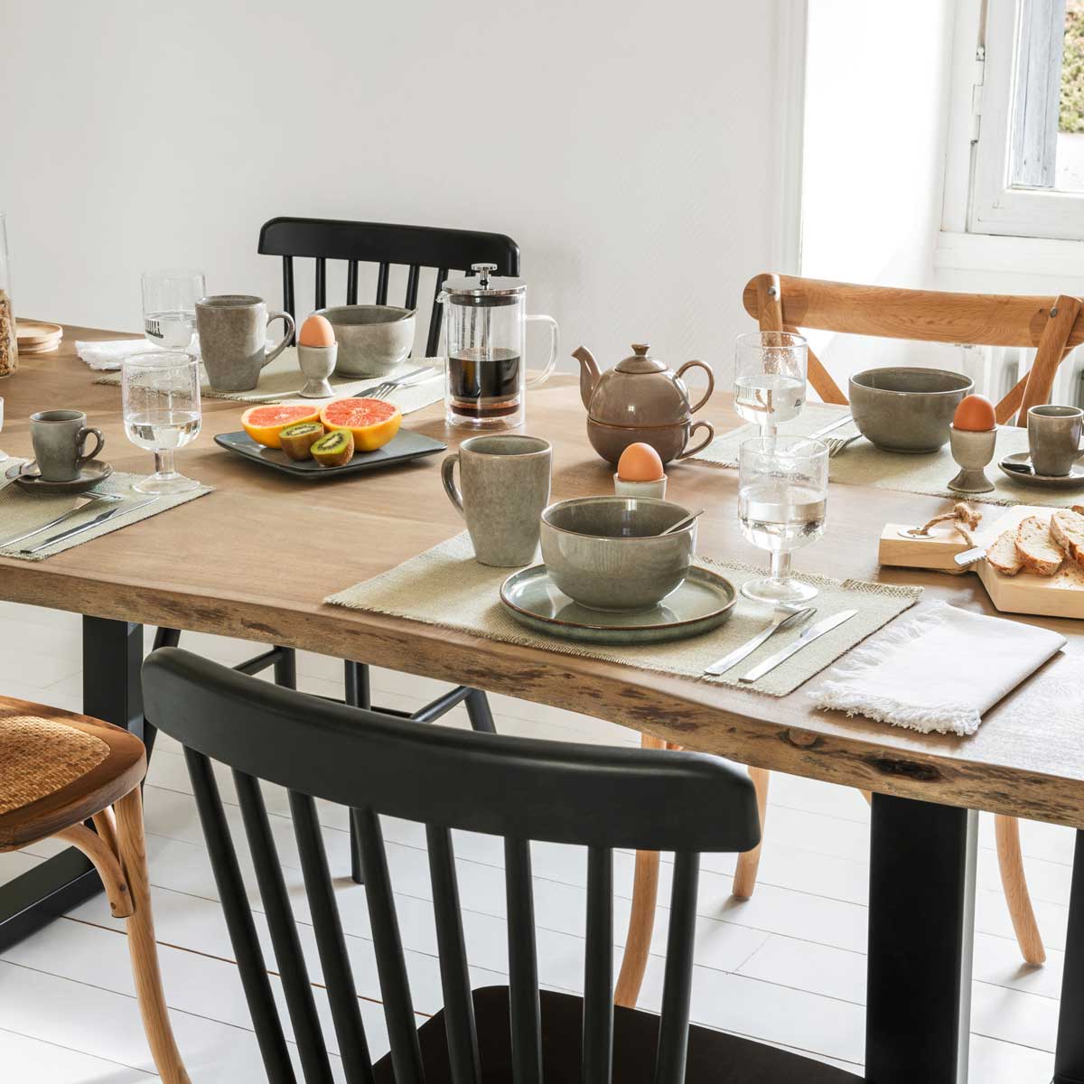 Mesa De Comedor Skidal Madera 200x76x106