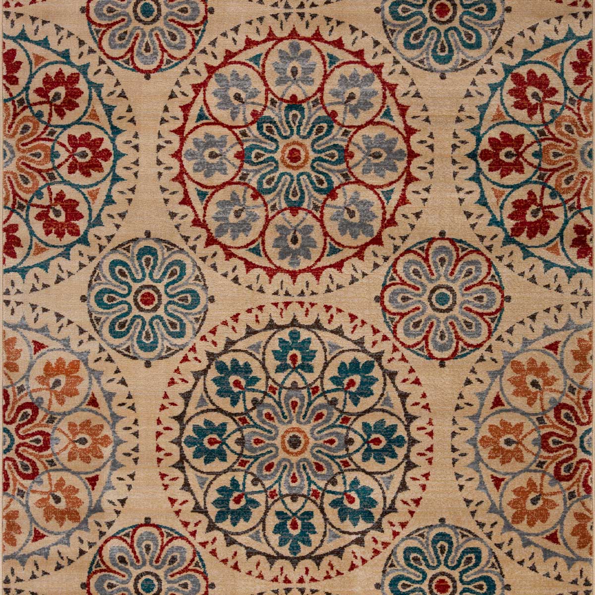 Alfombra Lene Rojo/Azul 160x235Cm
