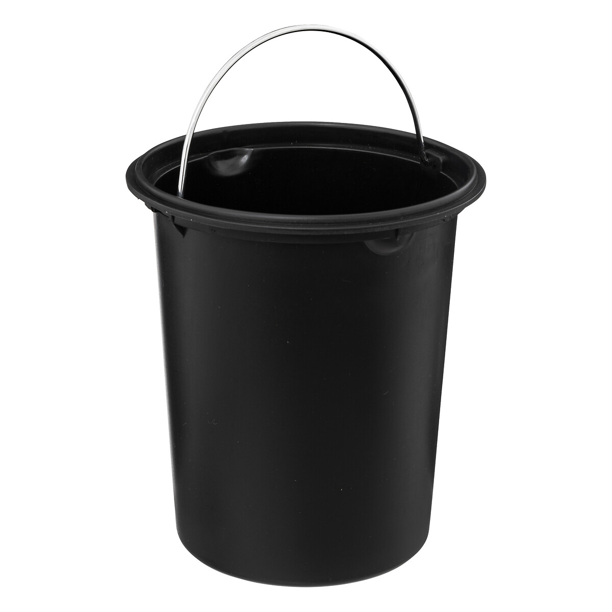 Cubo wc negro de metal soft close 3L