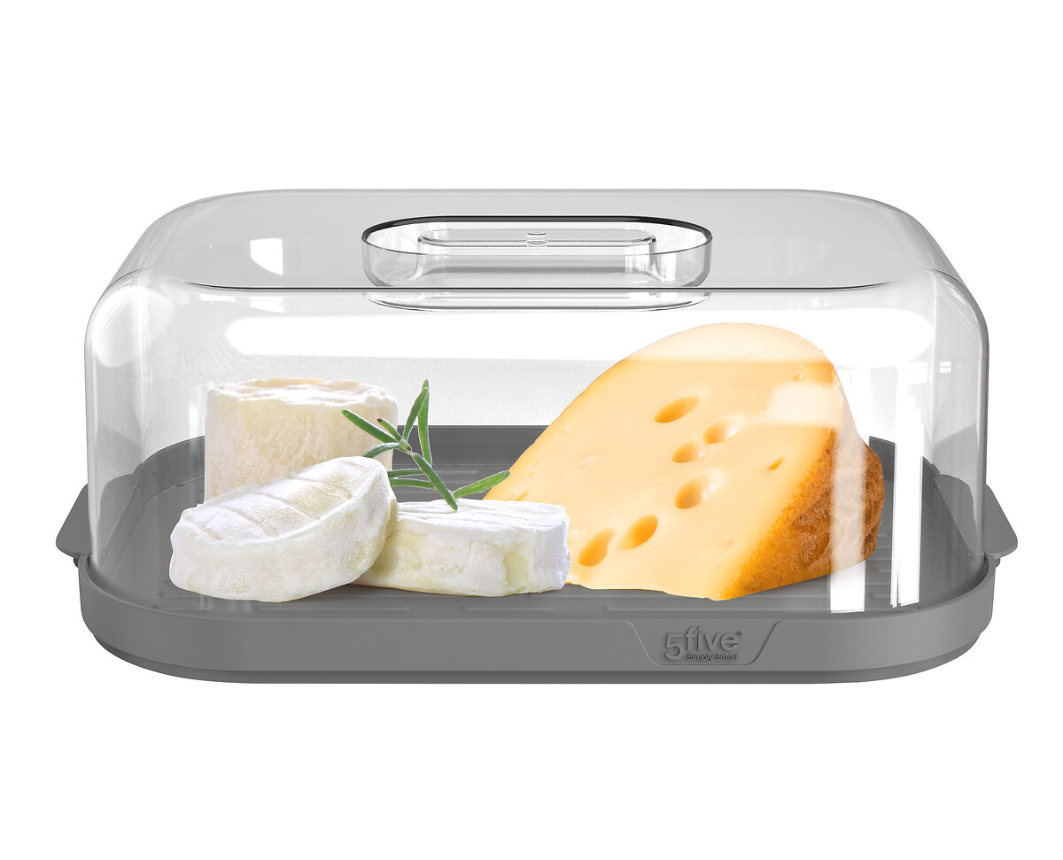 Quesera Fresheat De Plástico Gris 