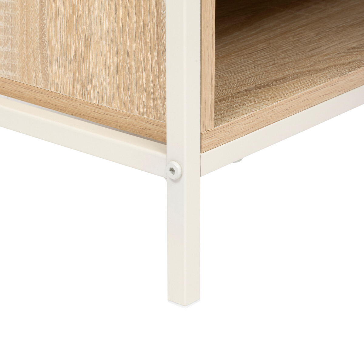 Mesa de noche CURVY beige