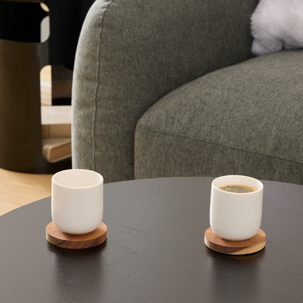 Juego de 4 tazas con base ELEGANCE 10cl