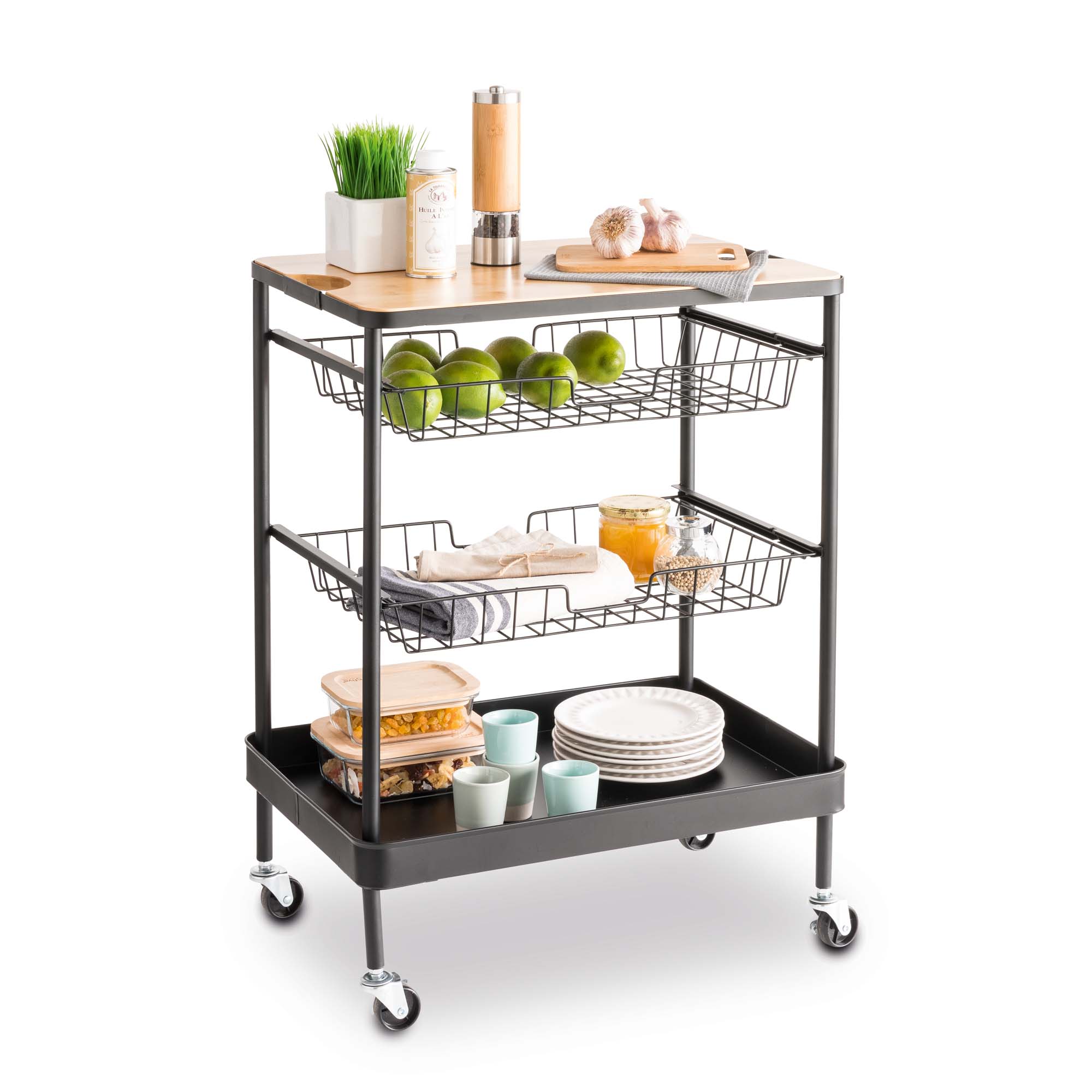 Carrito Multiusos 60.5x40.5x77.8Cm