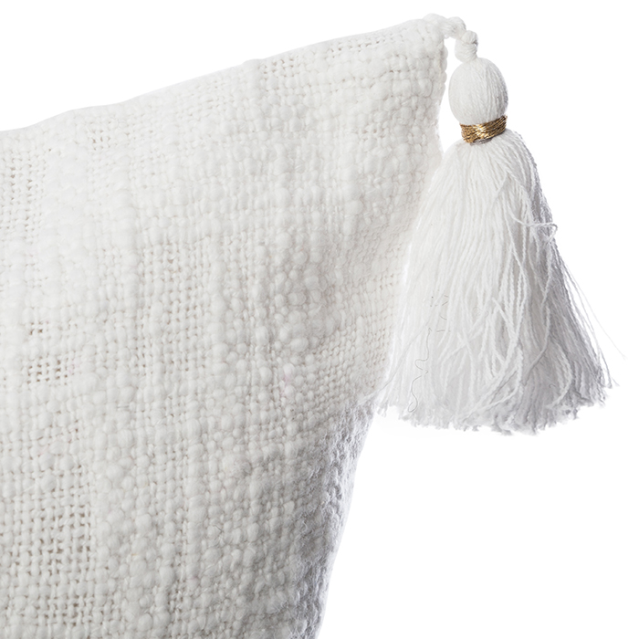 Funda de almohada SLUB blanca 40x40cm