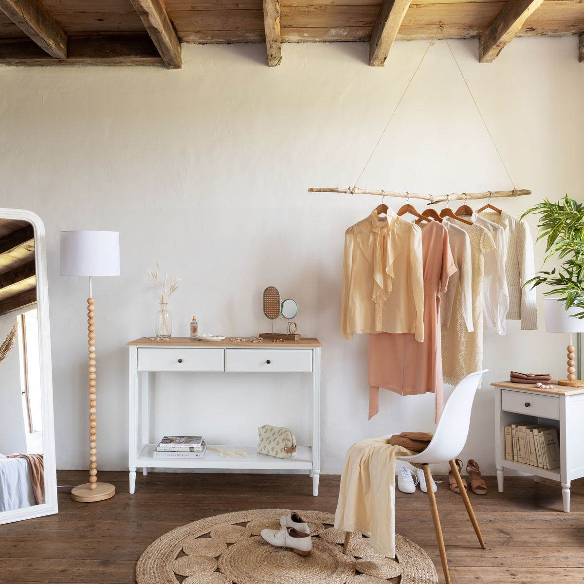 Mesita De Noche Mdf C/1 Cajón 45x40x60Cm