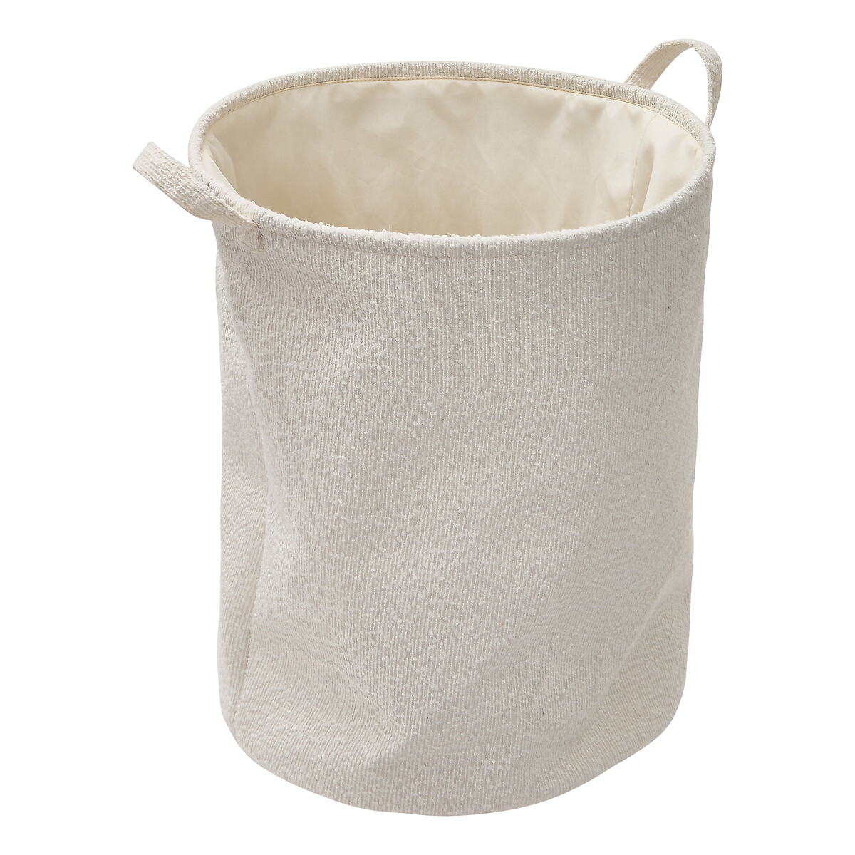 Cesto para ropa BOUCLE blanco 56L