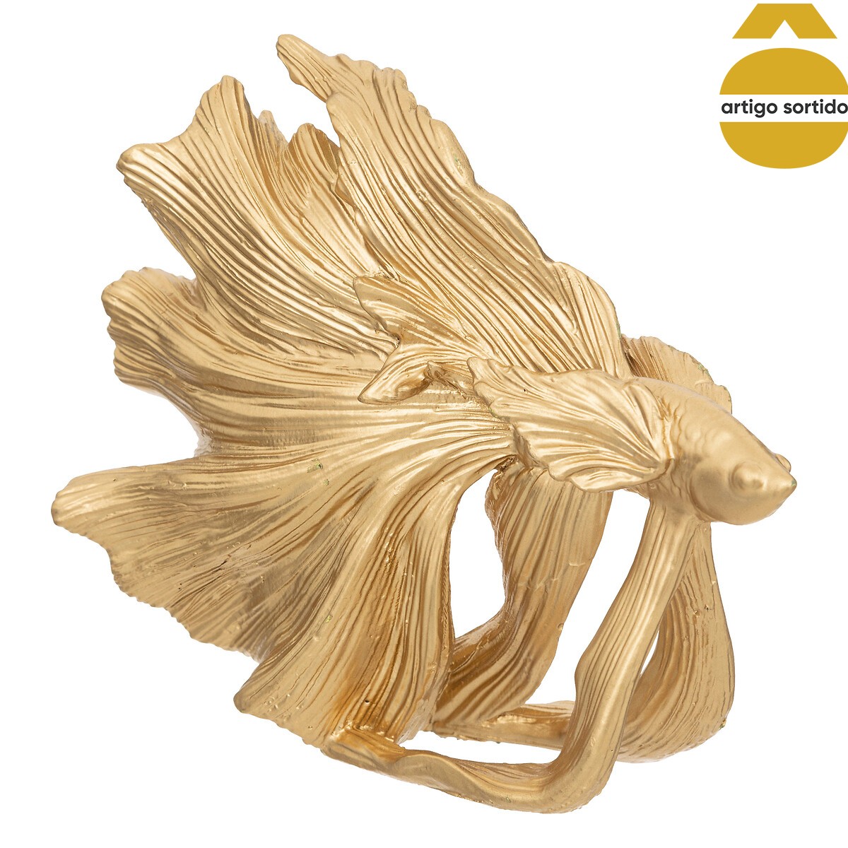 Pez Decorativo De Resina 11x3.5x12Cm