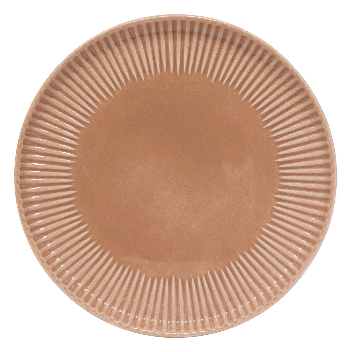 Plato de postre CHLOE marr&oacute;n 20cm