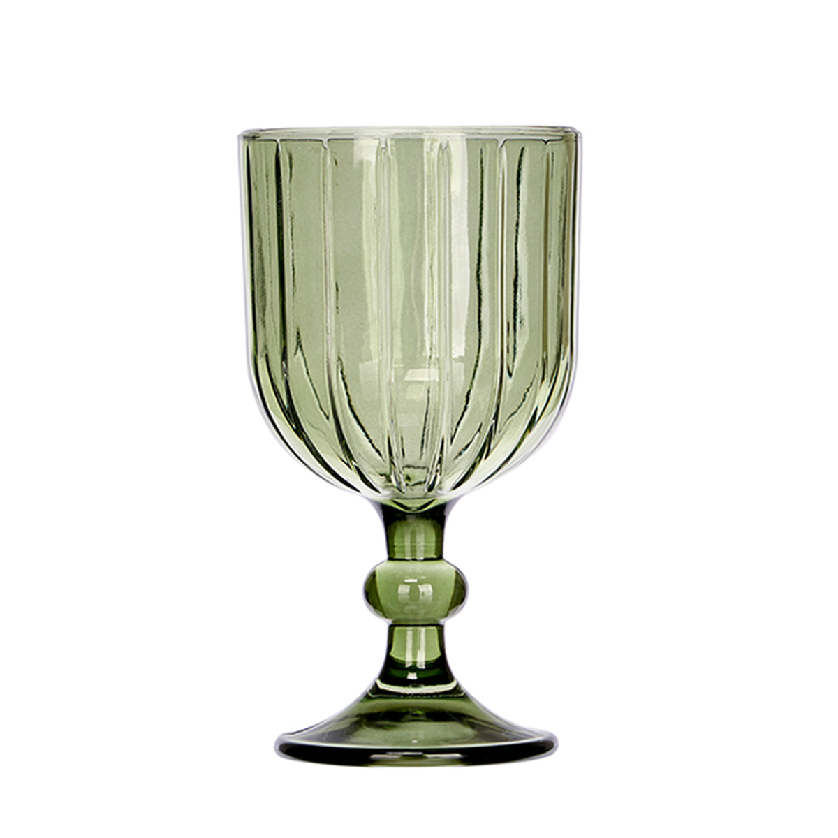 Copa de vino a rayas 380 ml de vidrio