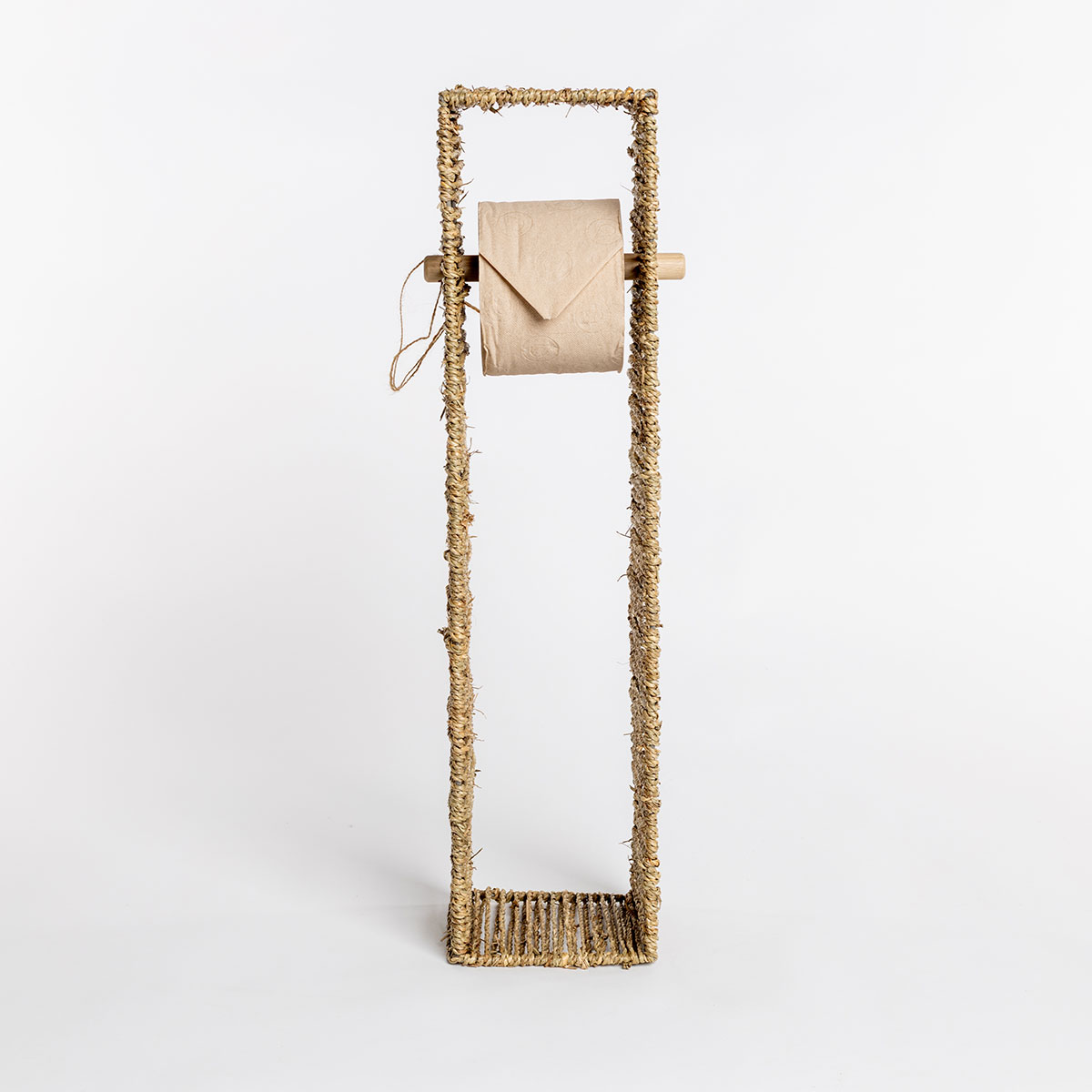 Portarrollos wc beige de cuerda