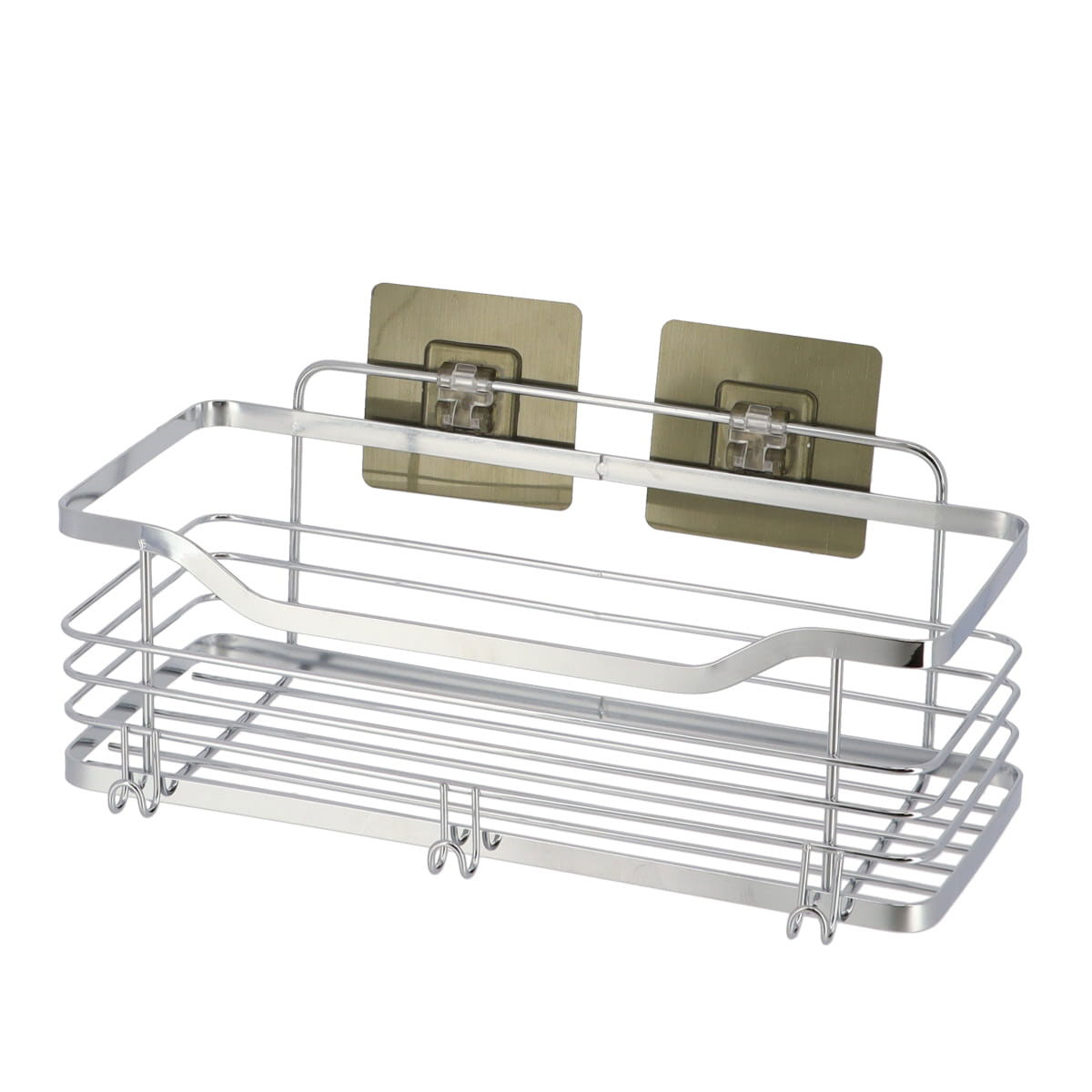 Estante De Ba&ntilde;o C/Adhesivo Acero Inox.