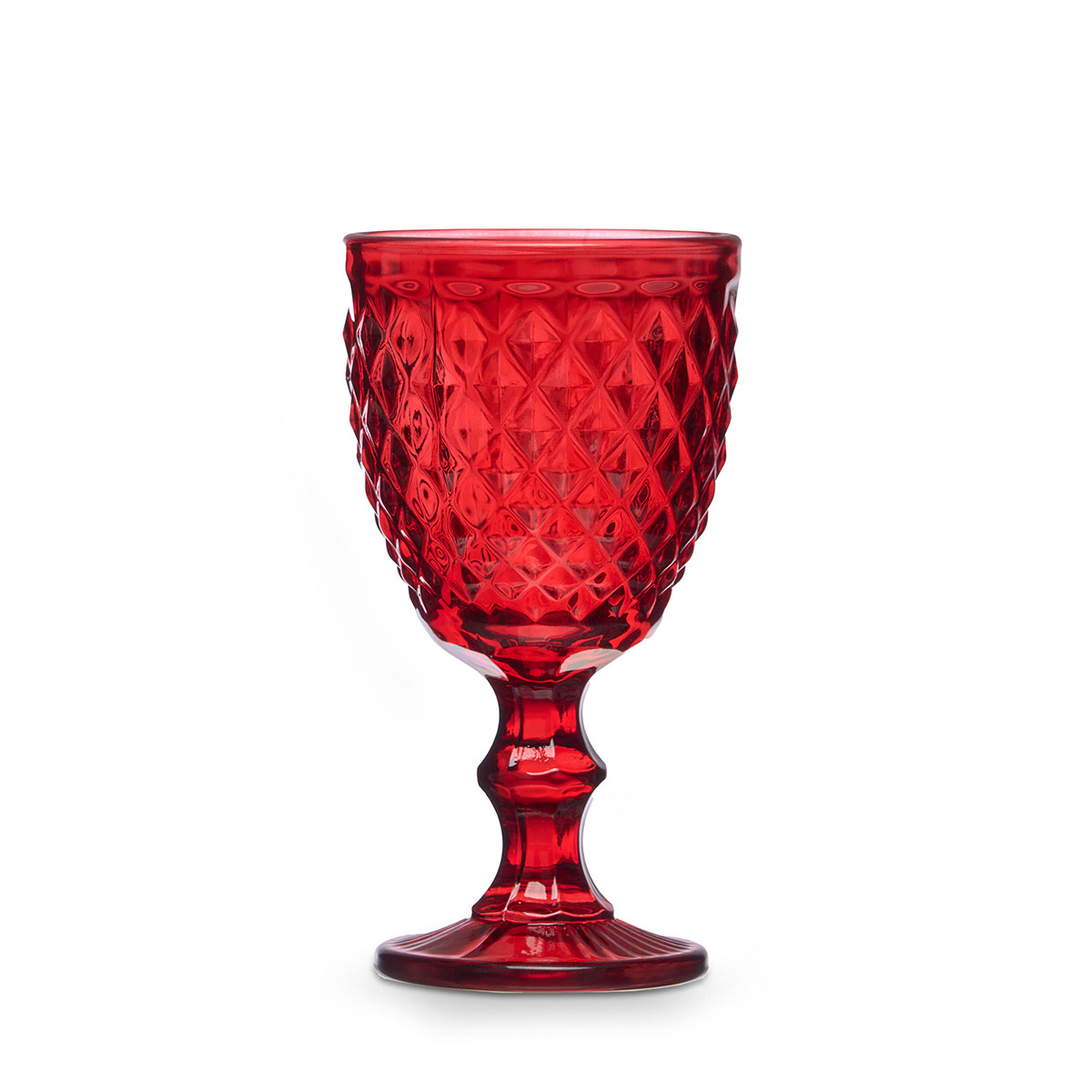 Copa De Vino Diamante Rojo 22cl