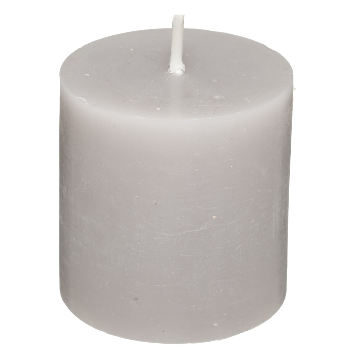 Set 4 Velas R&uacute;sticas Gris Pardo 4.5Cm