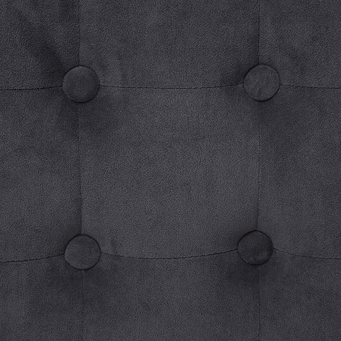 Puf Leandre Terciopelo Gris 35x35x35Cm
