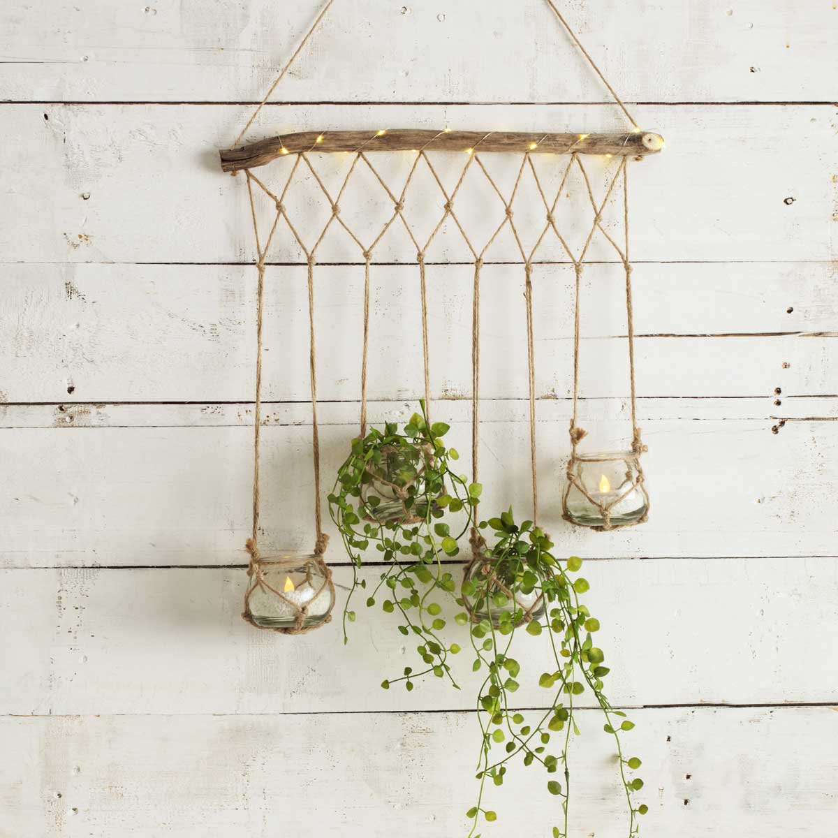 Soporte De Madera C/4 Tarros Colgantes