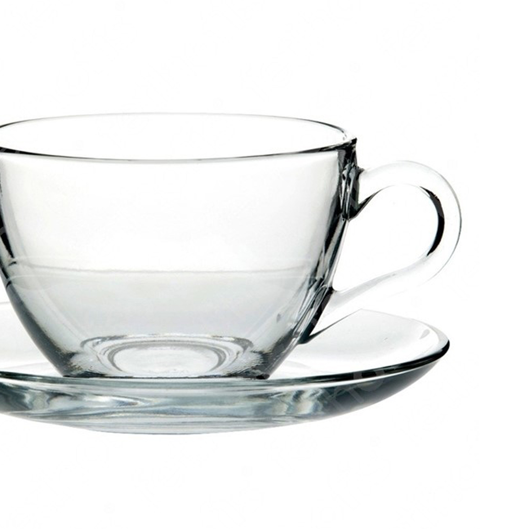 Taza De Té C/Plato De Vidrio 238Cc
