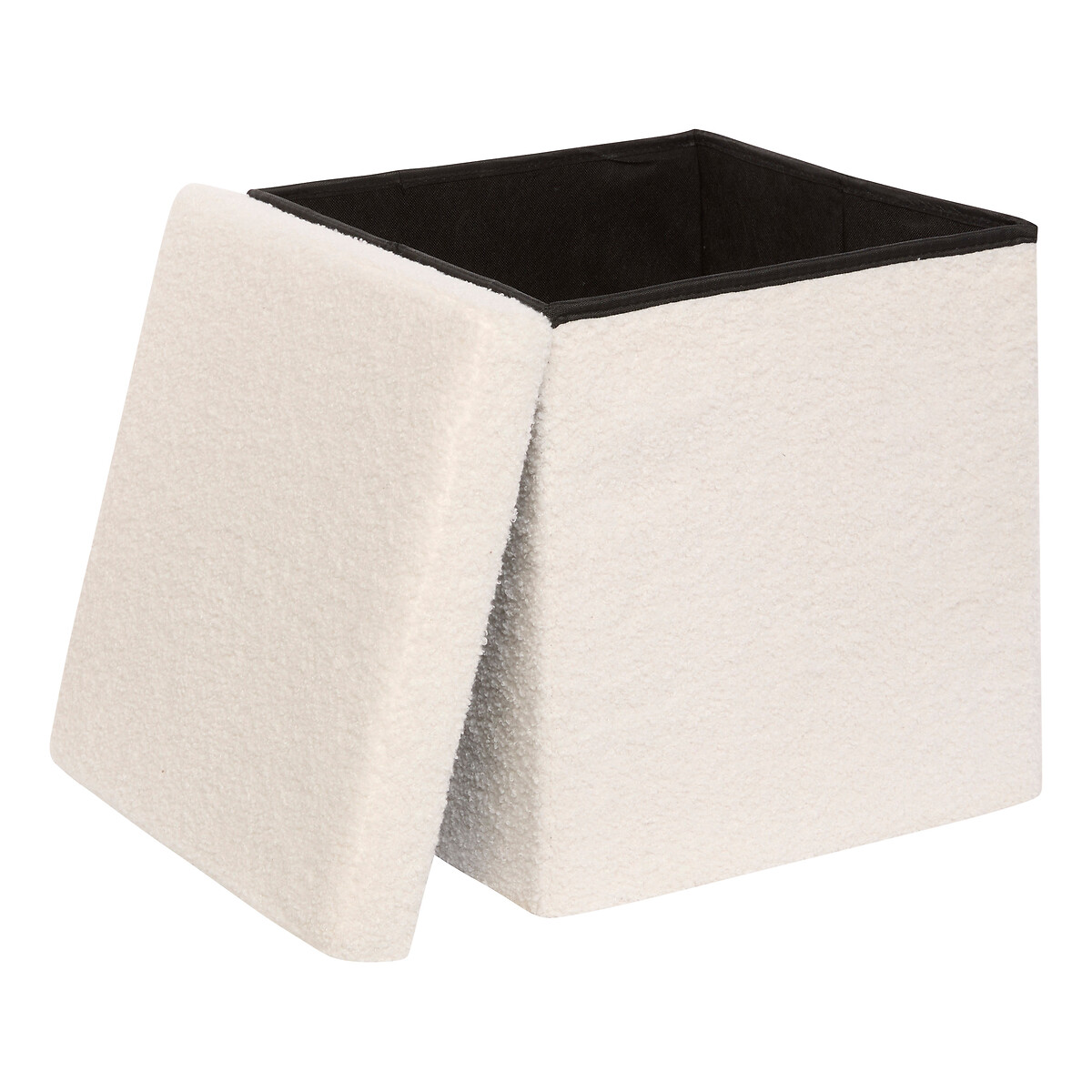 Puf con almacenaje JAIKO boucle blanco