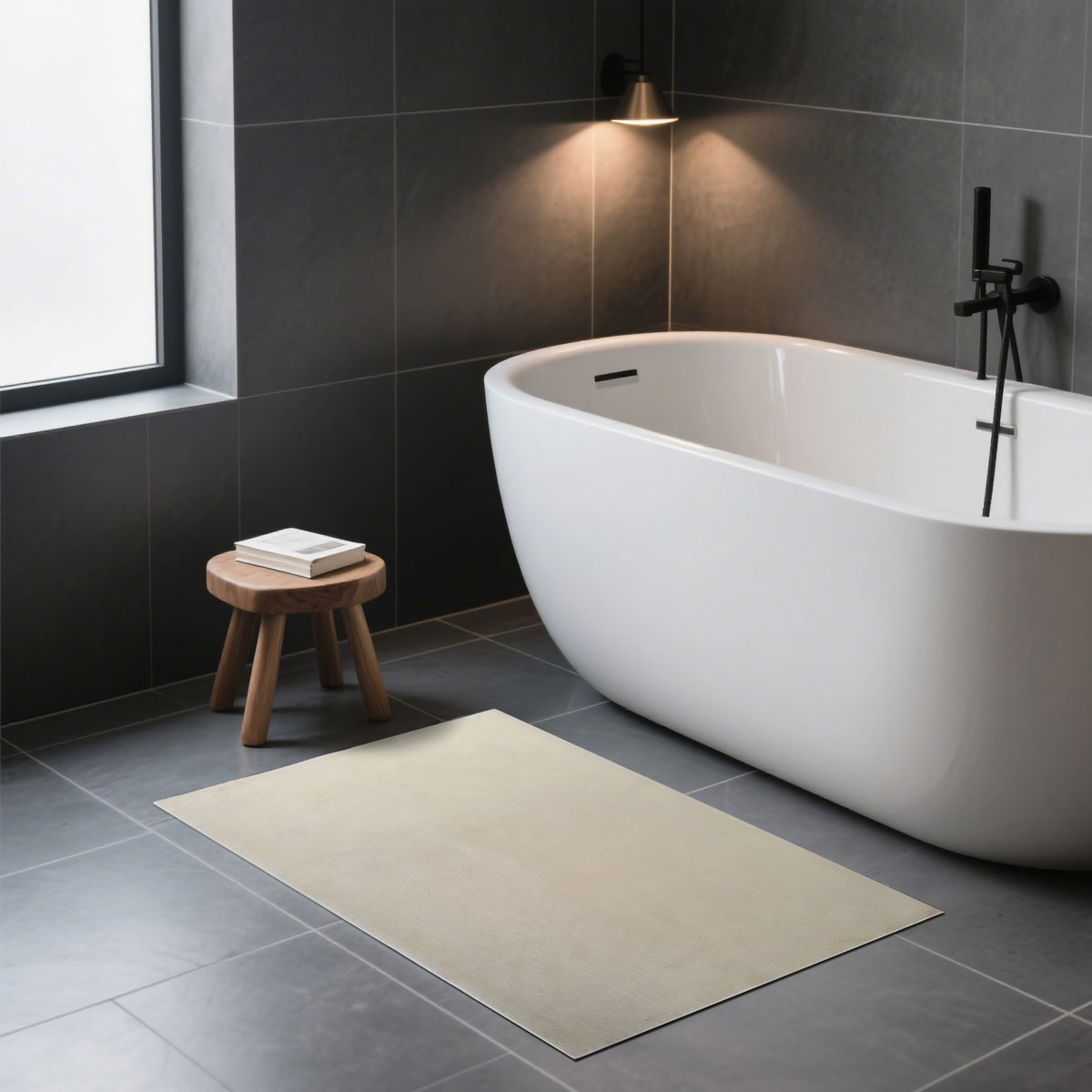 Alfombra wc ZARIA beige 40x60cm