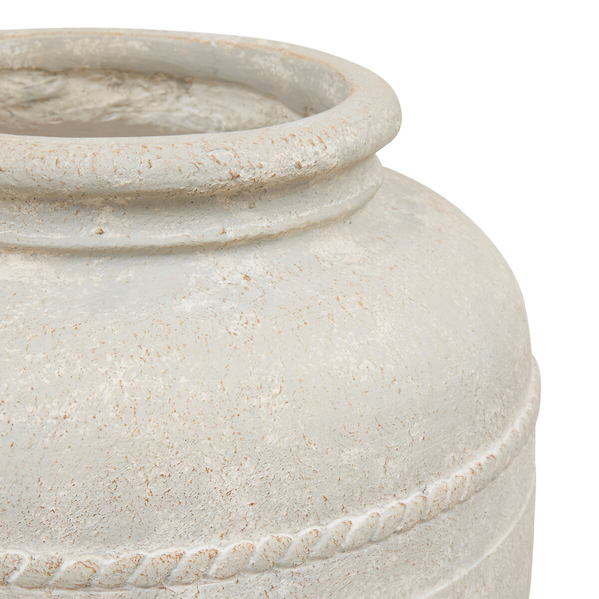 Jarr&oacute;n ROMIA beige de cer&aacute;mica 46cm