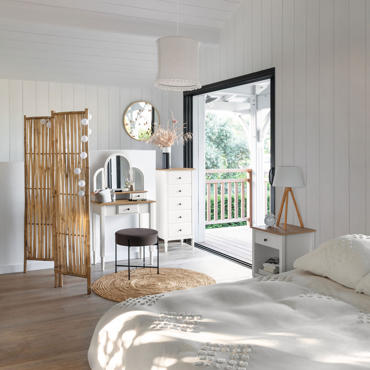 Mesita De Noche Mdf C/1 Cajón 45x40x60Cm