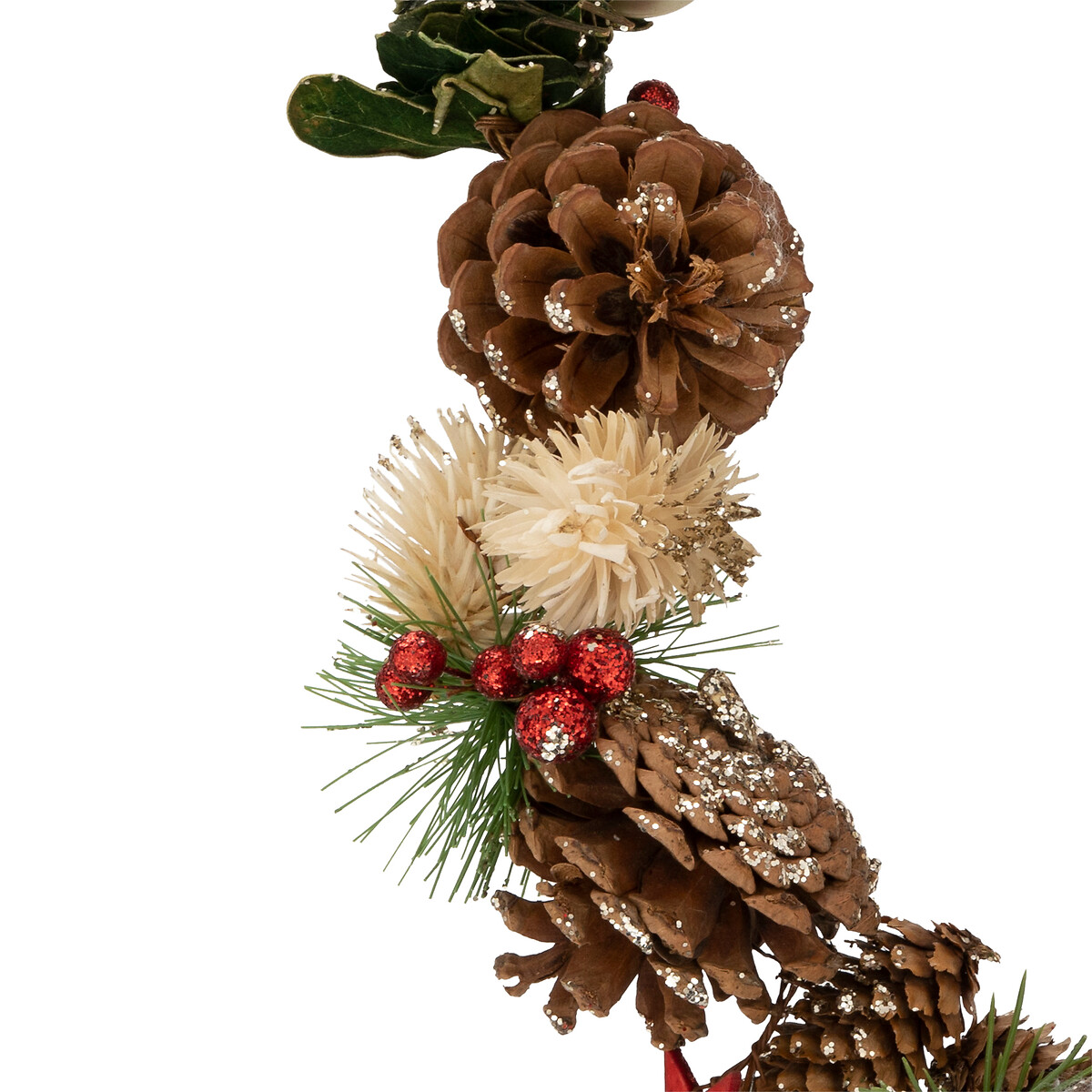 Grinalda Com Pinhas E Bolas 100cm