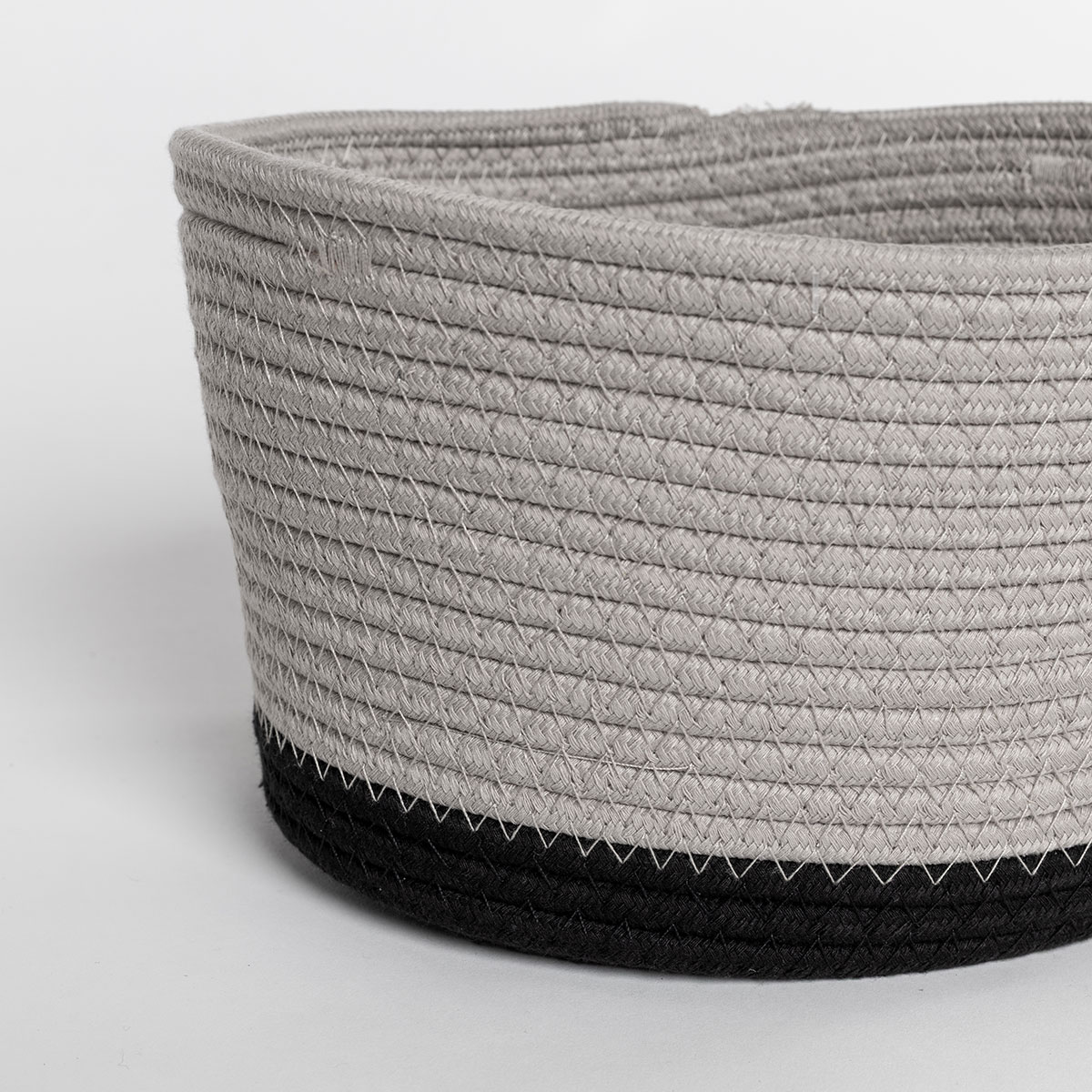 Cesta wc beige de algod&oacute;n 25x20cm