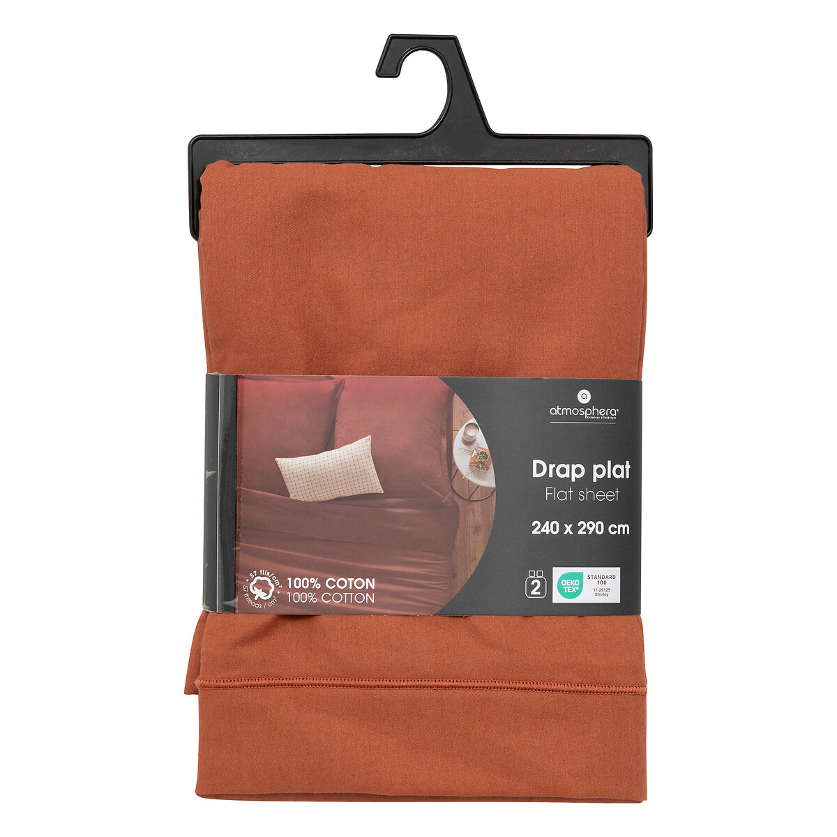 Sábana encimera terracota 240x290cm