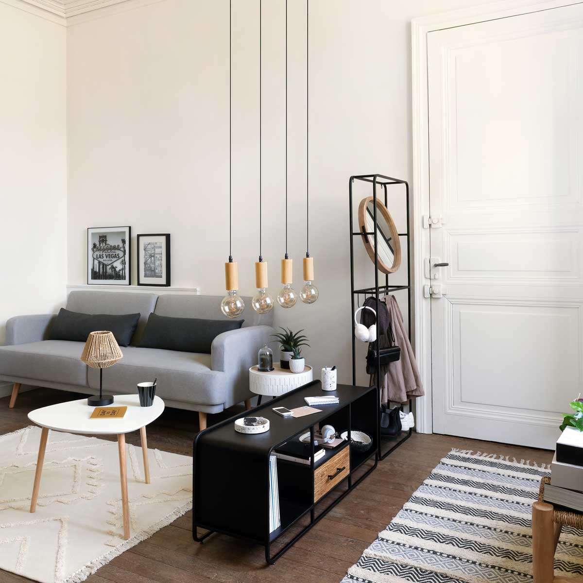 Sof&aacute; cama JACK gris claro de tejido