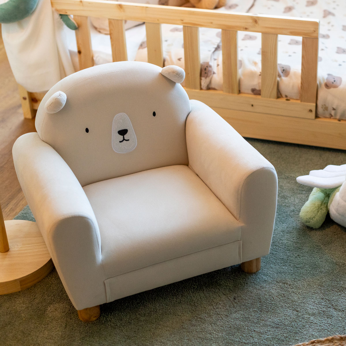 POLTRONA URSO 52x44x43CM BEGE