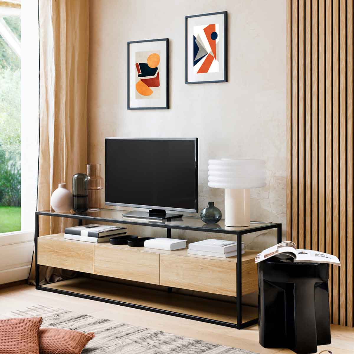 Panel decorativo acústico COLVA de mdf 240cm