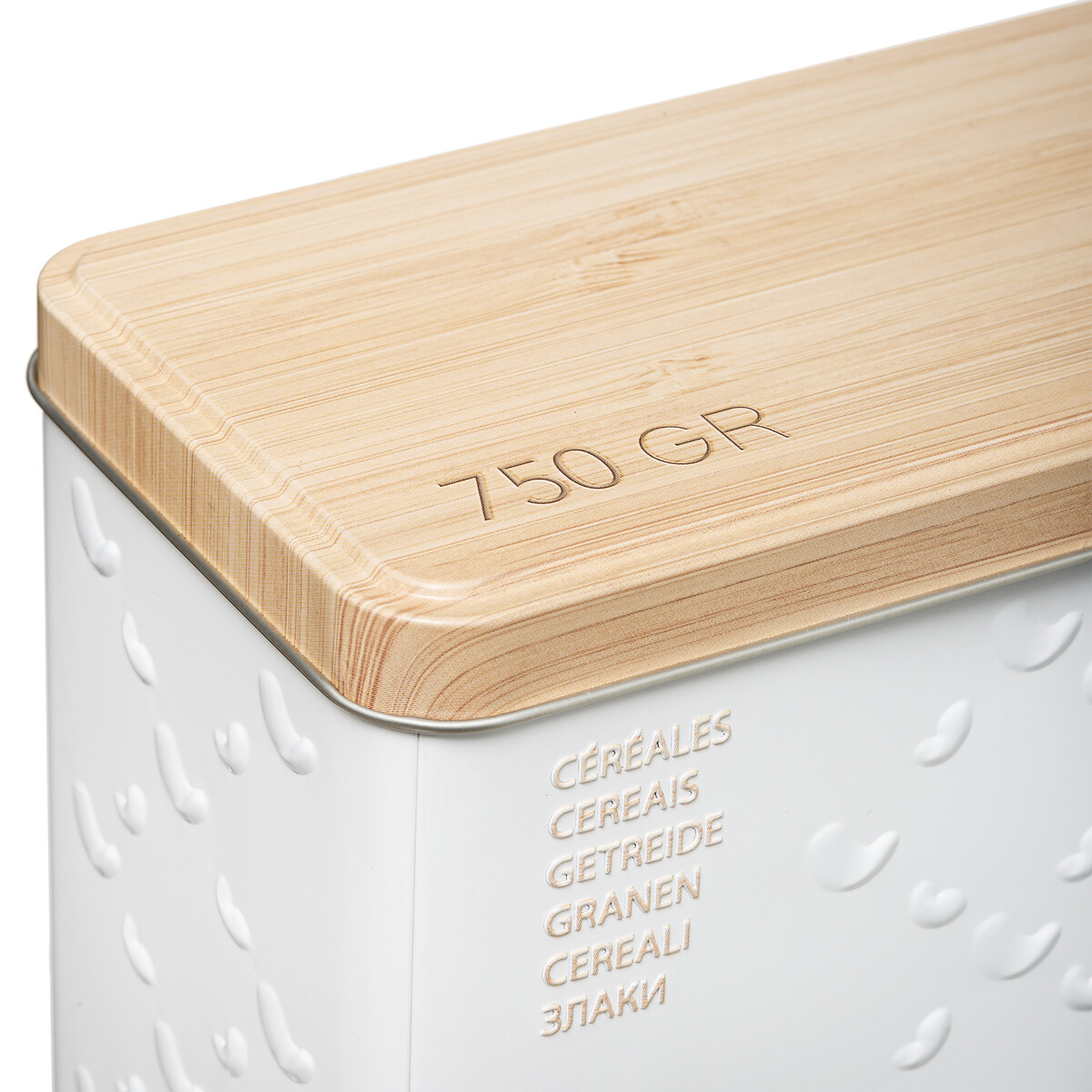 Caja P/Cereales Metal Scandi 17x9x24Cm