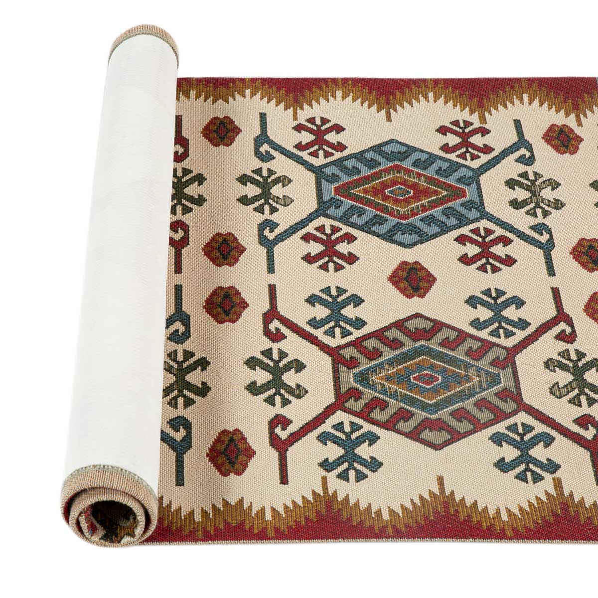 Alfombra Sunlight Ocre/Rojo 100x150Cm